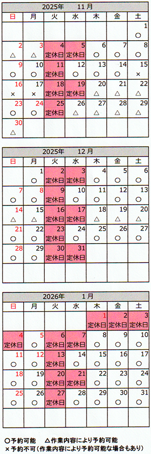2025年11月～2026年1月
