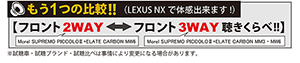 もう1つの比較　フロント2WAYからフロント3WAY聴きくらべ